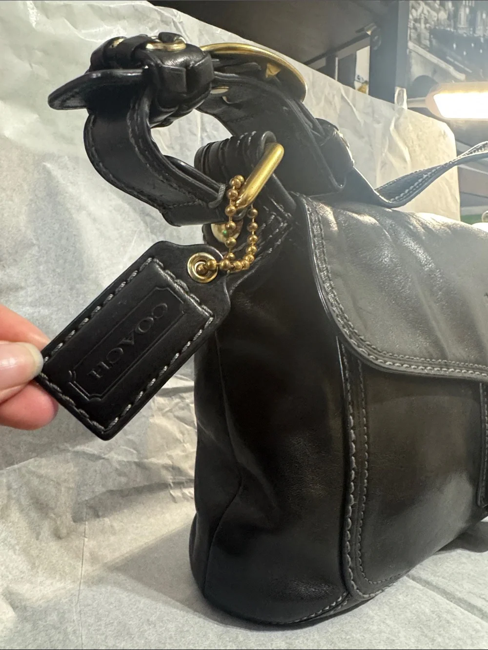 Coach Bleecker Flap shoulder purse